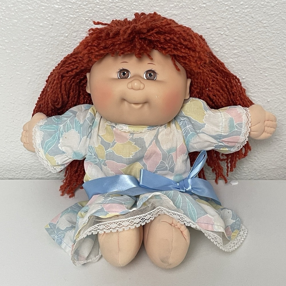 VTG 1995 Mattel Cabbage Patch Kids First Edition 14" Red Hair Brown Eyes Scented